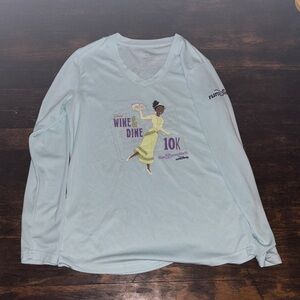 Disney Wine & Dine 10k Light Blue Long Sleeve
